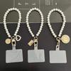 1PCS Mobile Phone Lanyard Short Portable Chain Belt Clip Creative Pearl Beaded Pendant