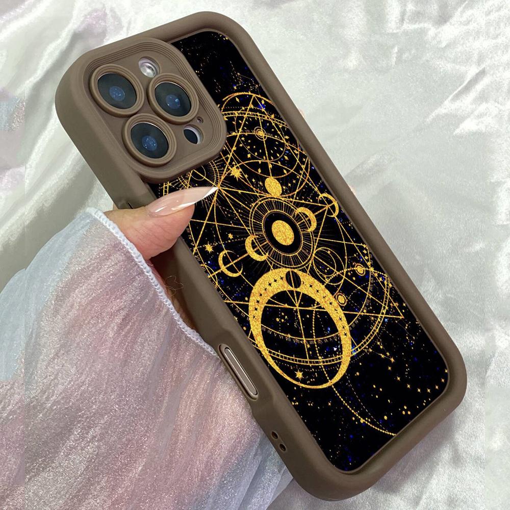 JT469 Sacred Geometry Astronomy Art for iPhone 17 16 15 14 13 Pro Max Samsung S26 S25 Ultra A17 A07 A56 A16 Xiaomi 15T Redmi 15c 14C Soft Case