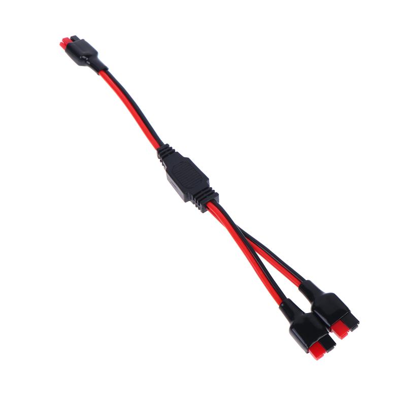 1 To 2 45A Solar Panel Connector 14AWG Weather Resistant Outdoor Power Battery Plug Cable for Backyard Power
