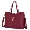 New One-shoulder Woven Mother and Child Three-piece Set Large-capacity Women's Bag Handbag Messenger Bag Bag