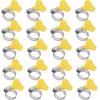 20pcs Adjustable Stainless Steel Hose Clamps Adjustable Thumb Screw Clamps  For Pipe Fixing