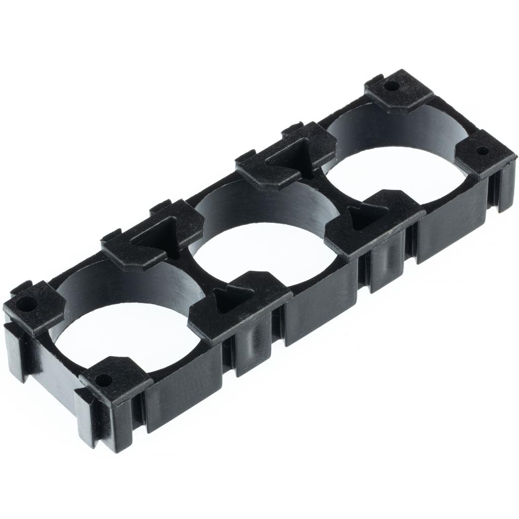 Rosfix Obudowa Do Pakietowania 1x3 Na 3 Ogniwa 18650 – Szybki Montaż Akumulatorów Li-Ion | Plastikowa Konstrukcja | Możliwość Łączenia