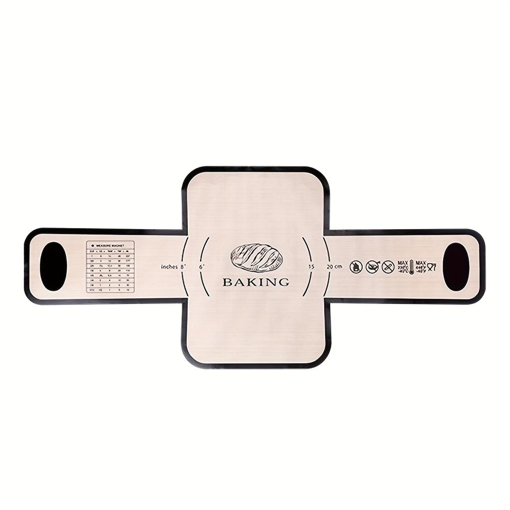 Tappetino per pane in silicone D2, fodera per teglia, riutilizzabile, resistente al calore, con manico lungo, antiaderente, facile da pulire.