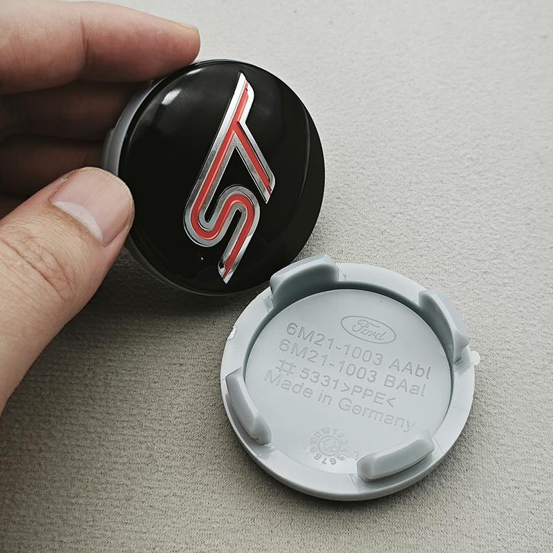 4Pcs 54mm Car Wheel Center Hub Cap Rim Cover For Ford ST Fiesta Focus Edition Puma X KUGA Mondeo Ecosport Car Auto Accessories
