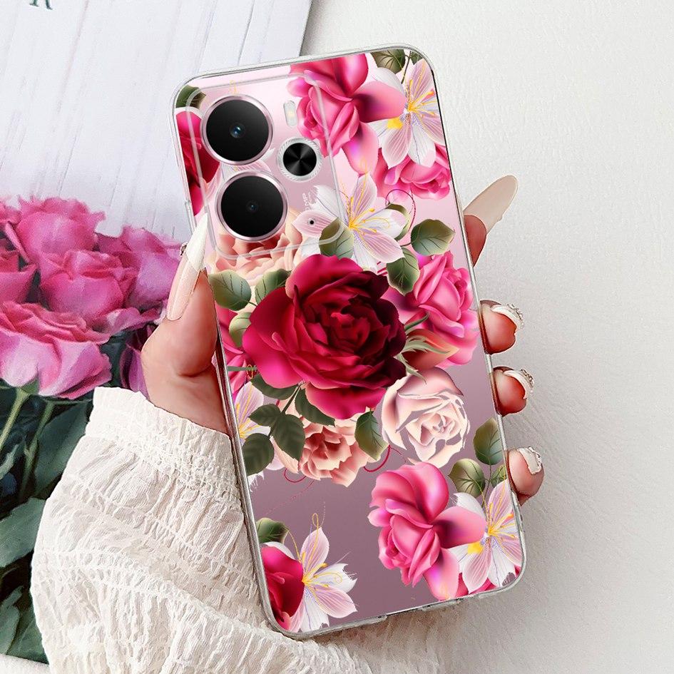 Case For Realme 14 5G New Stylish Rose Butterfly Moon Soft Silicone Cover Coque For Realme14 14X 14T Bumper Realme14T 14 X Funda