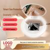 Smart UV Sunscreen Makeup Mirror with UV Tester, Multi-functional Remover Detector, LED Light.