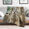 Erdmännchen 012 Kuscheldecke Warme Plüschige Flauschige Decke für das Wohnzimmer