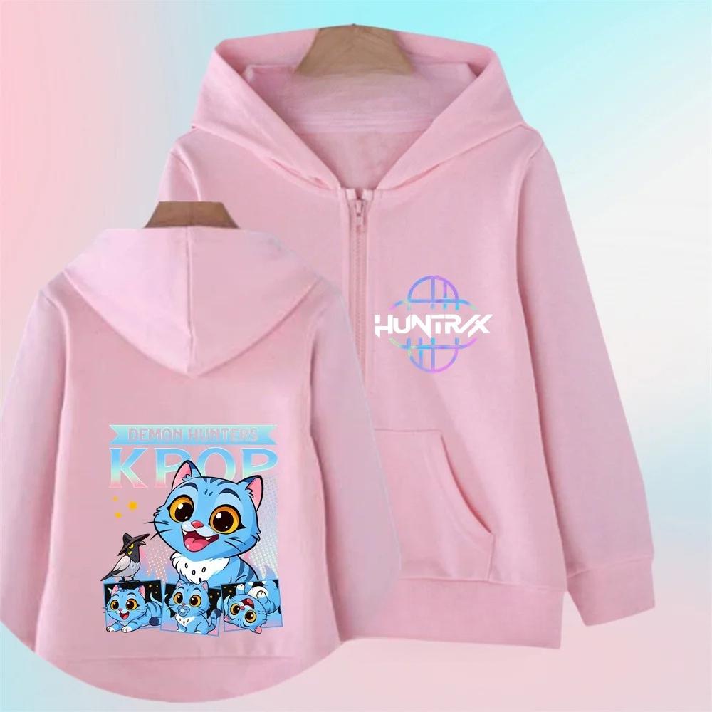 Hoodies Sweatshirts Kinder Unisex Reißverschluss Cartoon Bedruckter Hoodie Mädchen Mode Pullover Langarm Locker Lässig