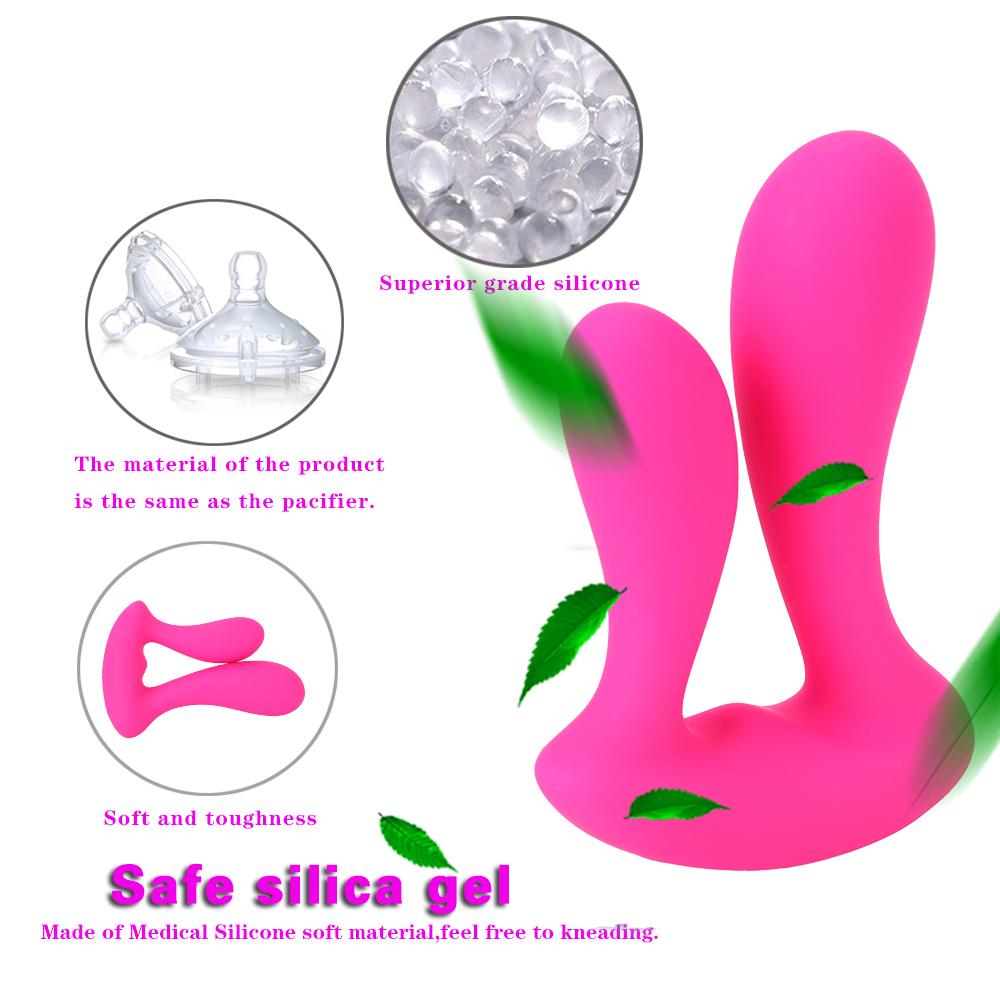 Anal Massager Wireless Vibrator Double Head  Stimulator G Spot 9 Speed USB Rechargeable Sex Toy For Woman