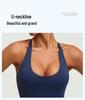 Juyitang Yoga-Tanktop Ärmelloses Camisole Sport-BH für Damen