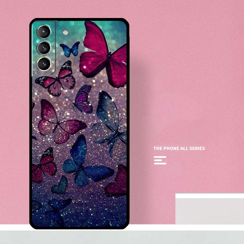 Butterfly Phone Case For Samsung Galaxy S26 S25 S24 S20 S21 S22 S23 Ultra S10 Plus S25 FE Cover Coque