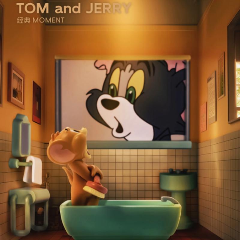52TOYS TOM E JERRY Caixa Surpresa Série Momento Clássico Caixa Surpresa Boneca Fashion Ornamento de Mesa Fofo Presente Periférico Coleção