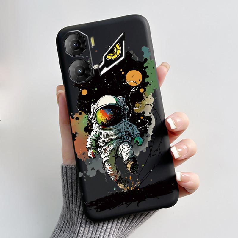 Custodia per Telefono Per ZTE Nubia Neo 3 5G Z2464N Custodia Estetica Moda Gatto Carino Cartone Animato Nero Morbido TPU Silicone Copertura Protettiva Completa