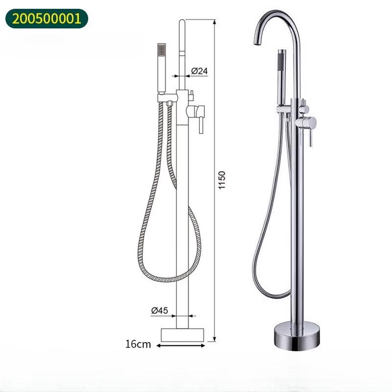 LANGZHIWEN Freestanding Bathtub Faucet