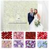 60X40cm Artificial Flower Wall Panels Handmade Silk Rose Flower Wall  Home Decor