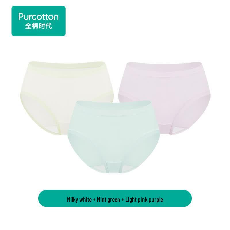 PurCotton Women's 95% Cotton Mid/High Waist Briefs