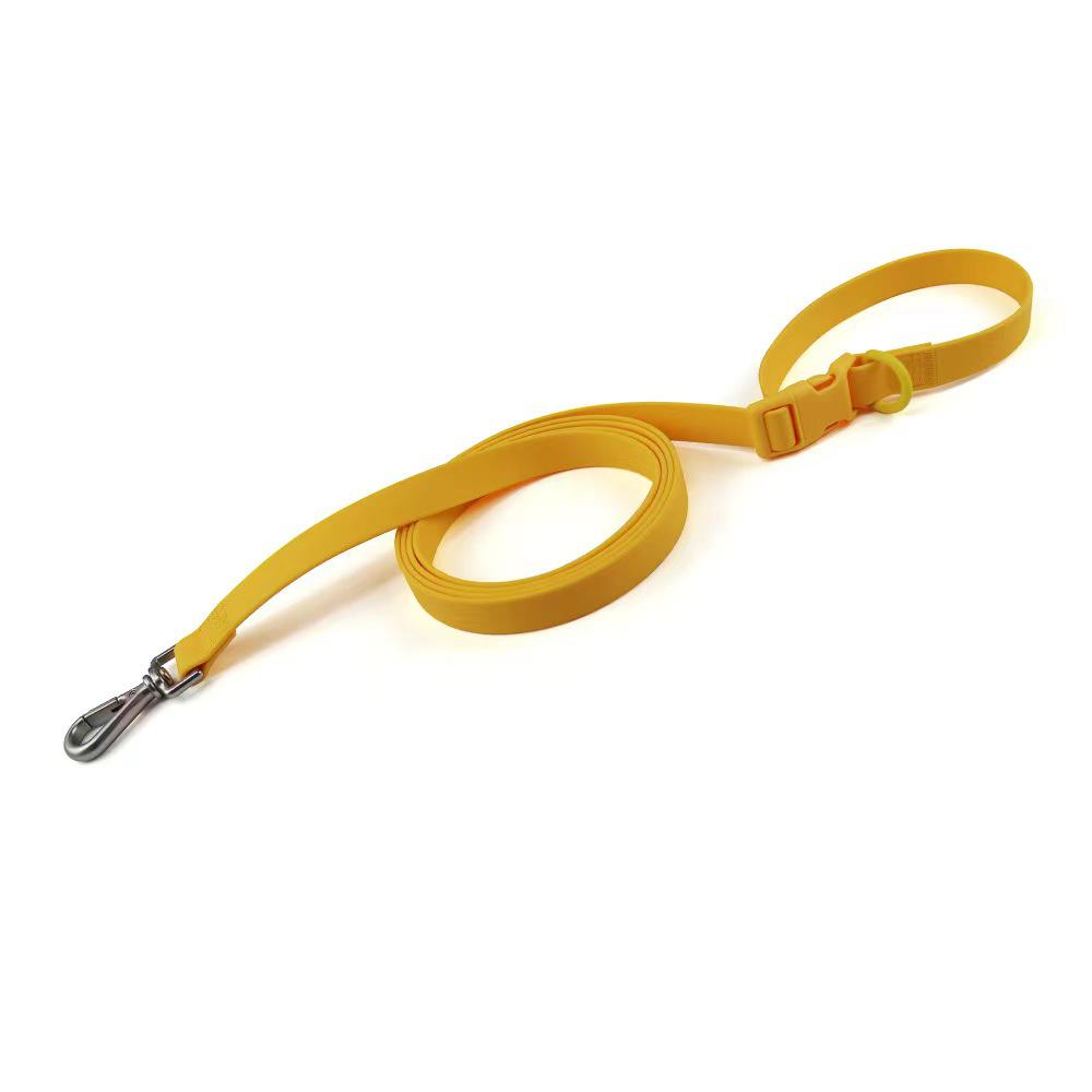 Macaron Color PVC Dog Collar & Leash Set - Soft & Comfortable