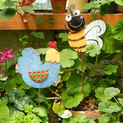 Cartoon Animal & Flower Ornament: Garden & Courtyard Decoration