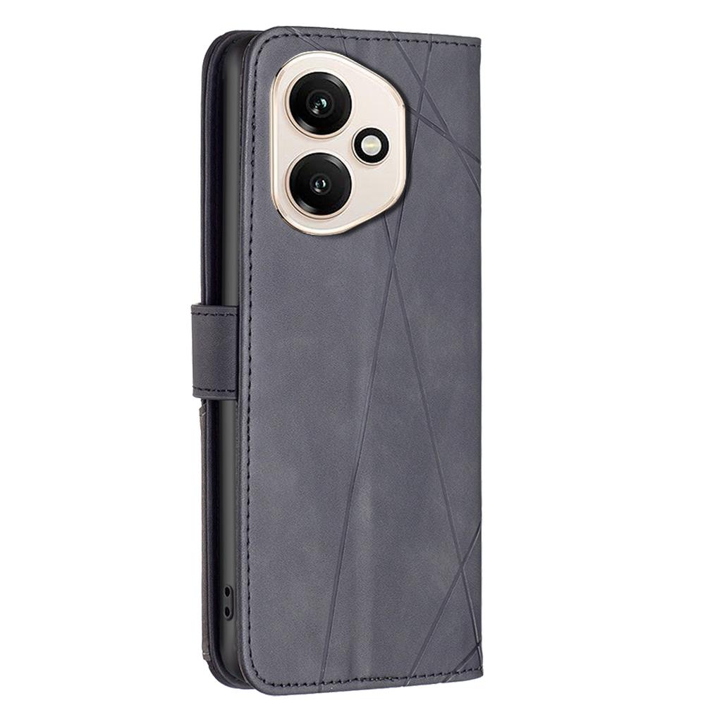 Pro Honor 400 5G (Globální) Pouzdro na telefon BINFEN COLOR Peněženka Stojánek Geometricky ražený kožený kryt