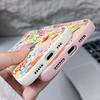 Artistic Full-Cover Gradient Floral Pattern Flexible Shockproof TPU Case for iPhone 17 Pro Max Air 16e 16 15 14 13