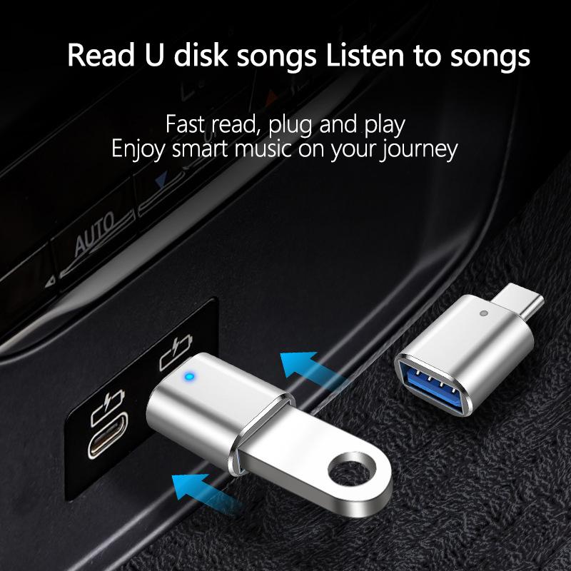 Aluminum Usb 3.0 To Type C Adapter Otg To Usb C Usb-A To Micro Usb Type-C Female Adapters For Macbook Pro/Air And Smartphone