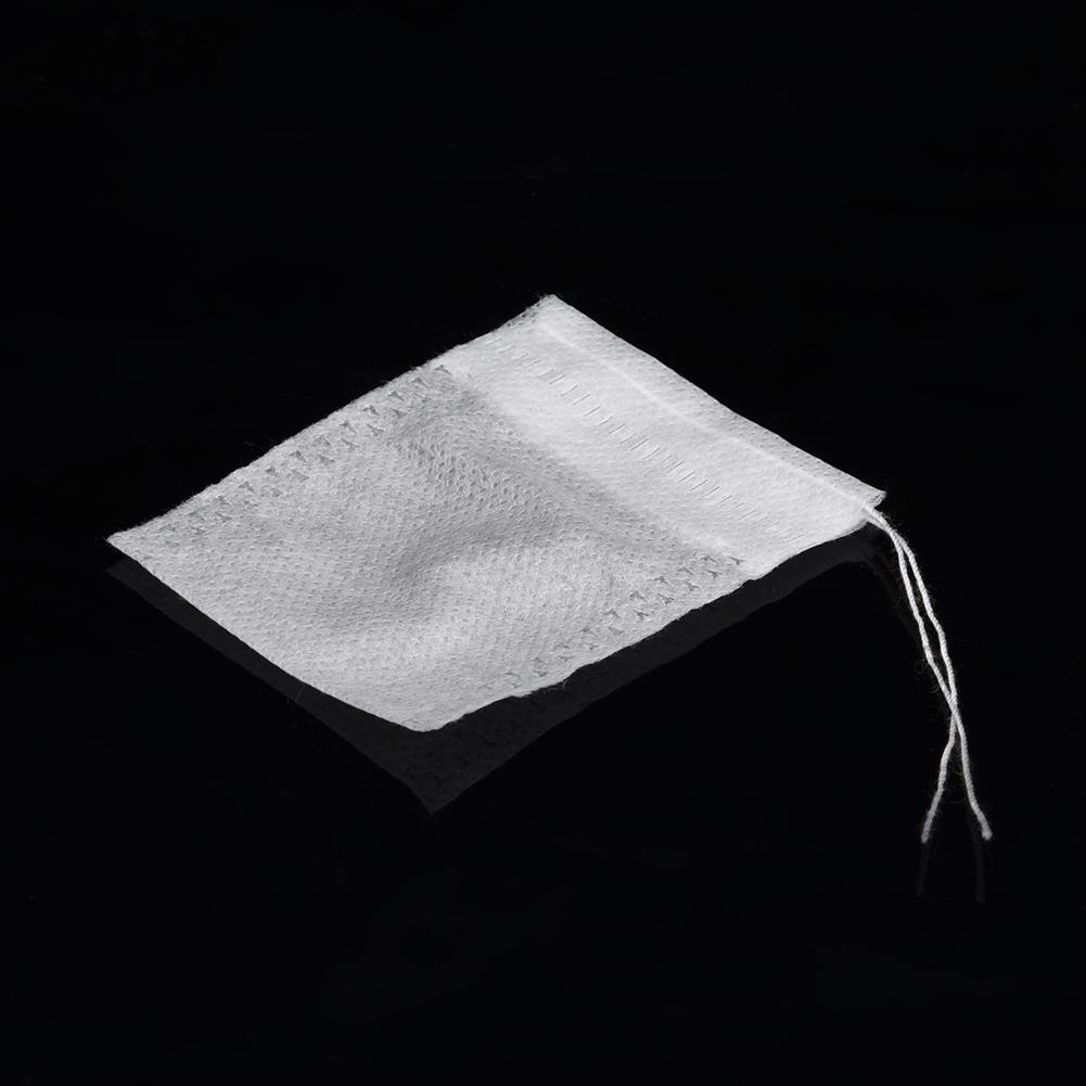 Empty NOn Woven Tea Bags Herbs Filter Loose Paper with Drawstring 5.5*7cm(100pcs)