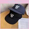 Embroidery Black Retro Cotton Cap Letter Design Breathable Streetwear Material