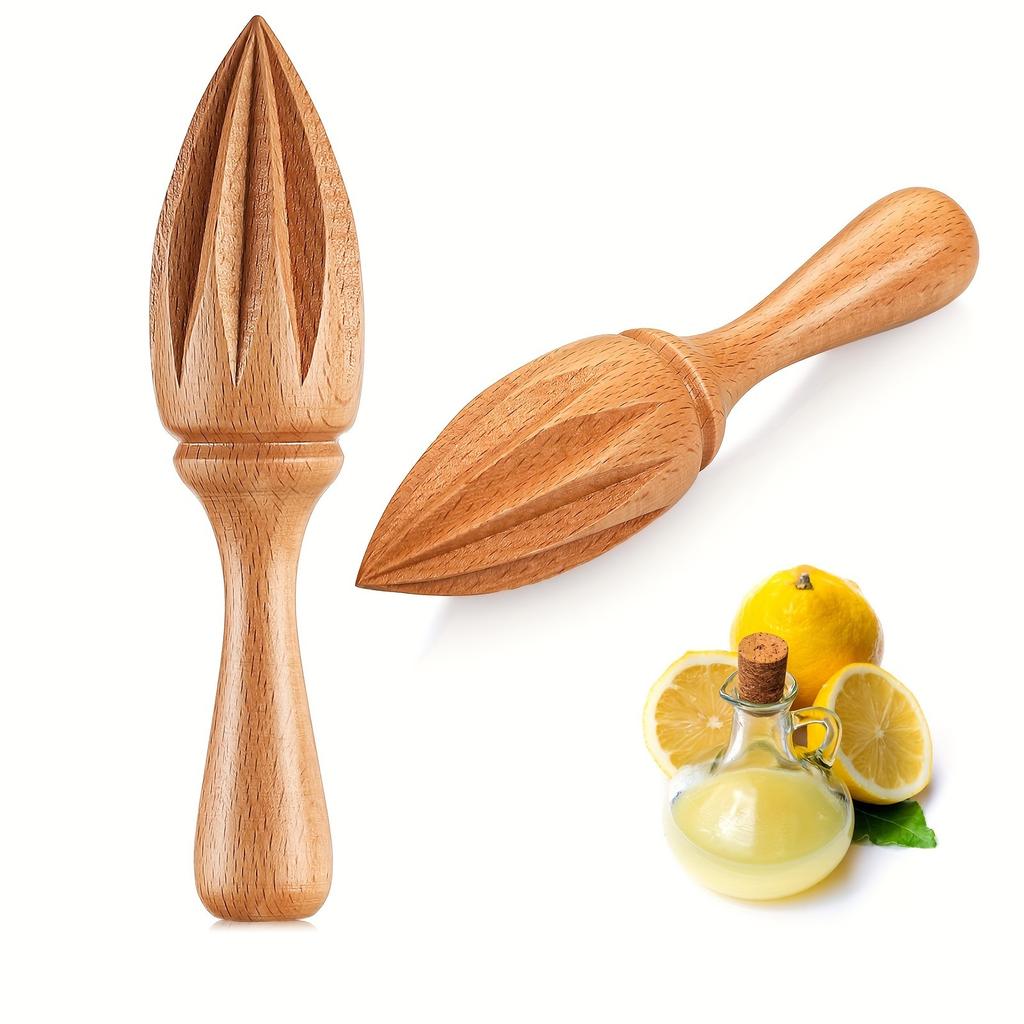Exprimidor Manual de Limón Naranja Mini Exprimidor de Frutas Exprimidor de Limones de Madera Exprimidor de Mano Portátil Prensa Jugo Cítrico Herramienta de Cocina