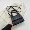 Fashiable Korean Versi PU Shoulder Bag Versatile Fresh Solid Color Handbag Crossbody Bags Tote Exquisite Craftsmanship Women