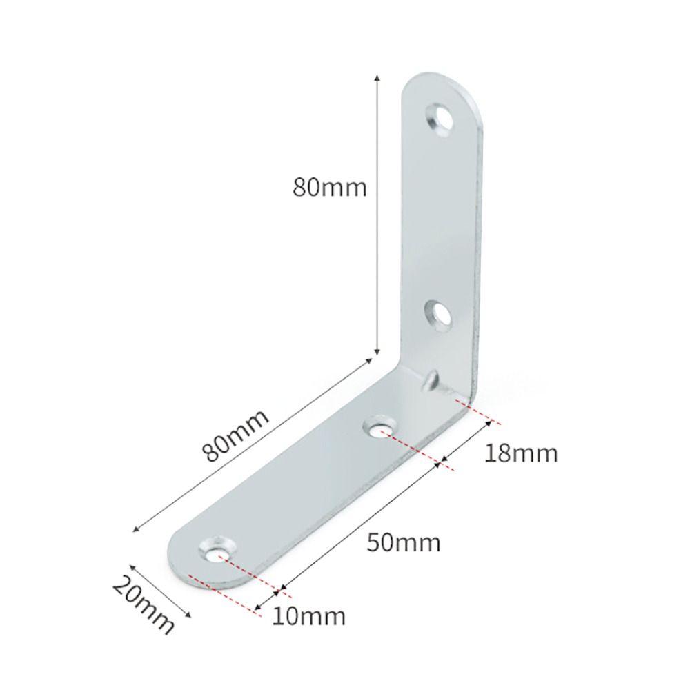 2/4/6/8/10Pcs Iron Corner Brace Joint Furniture Fastener Shelf Support Bracket  Cabinet Screens Wall