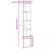 Bookshelf Smoked Oak 40x36x189 cm Engineered Wood