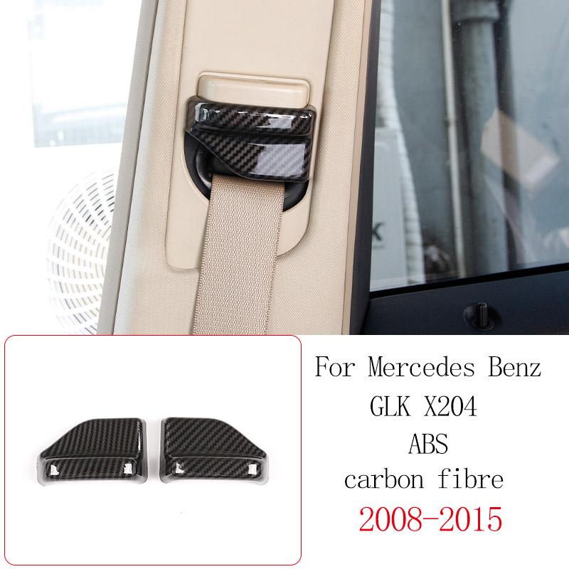 For Mercedes Benz GLK X204 2008-2015 ABS Carbon Fiber Car Center Console Decorative Panel Sticker Car Interior Accessories