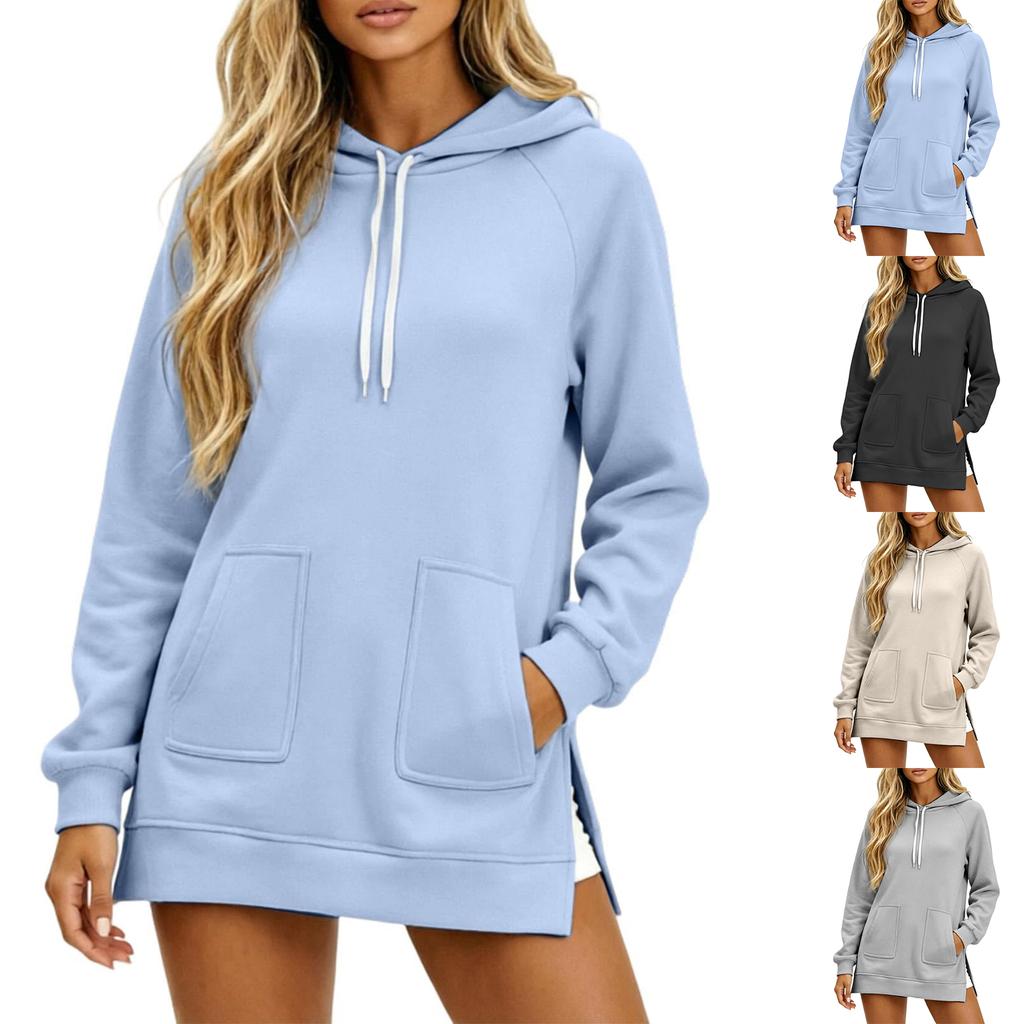 Women's Loose Fit Hoodie Sweatshirt with Pockets for Casual Everyday Wear