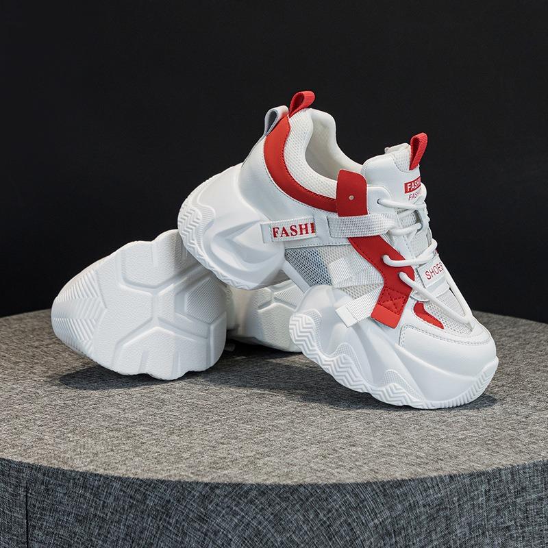 9861 Dad Shoes Women's Autumn New Color Matching Mesh Breathable Versatile Dad Shoes Student Sneakers