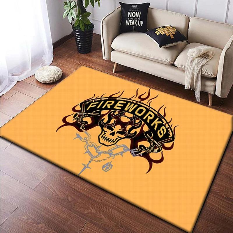 Skull Dark Gothic Print Carpet Creative Door Floor Mat Soft Doormat Non-slip Floor Mat Living Room Rug Home Decoration Washable
