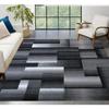 Covor Geometric Negru Mare Lux Ușor European și Covor Acasă Sofa Măsuță de Ceai Covoraș Interior Exterior Covor Covoraș de Podea Decorațiune