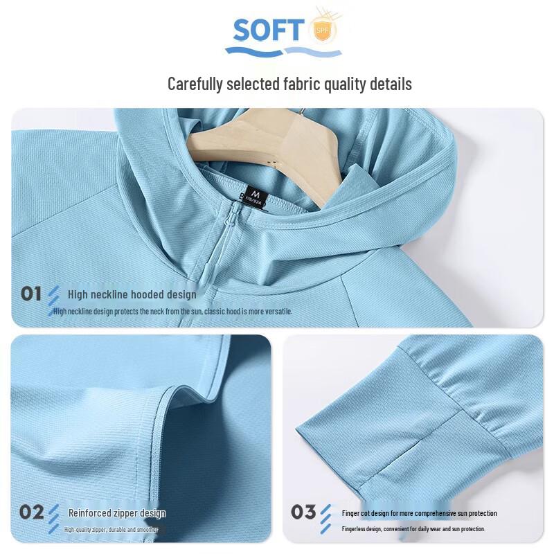 Baleno Men's Loose Fit UPF50+ Cooling Quick-Dry Sun Hoodie