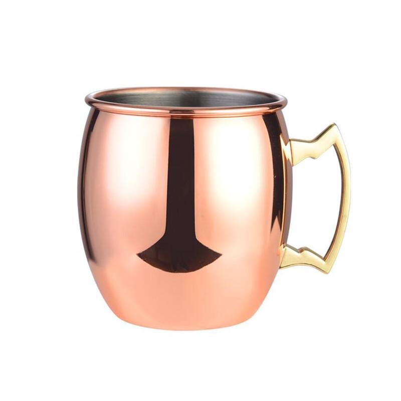 Hammered Copper Plated Moscow Mule Cocktail Glass