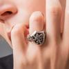 Artemis Kings Lion Shield One Size Fits Silver Brand Silver 925 Ring, All, AKR0065, Men's Accessory, Jewelry, Ring,