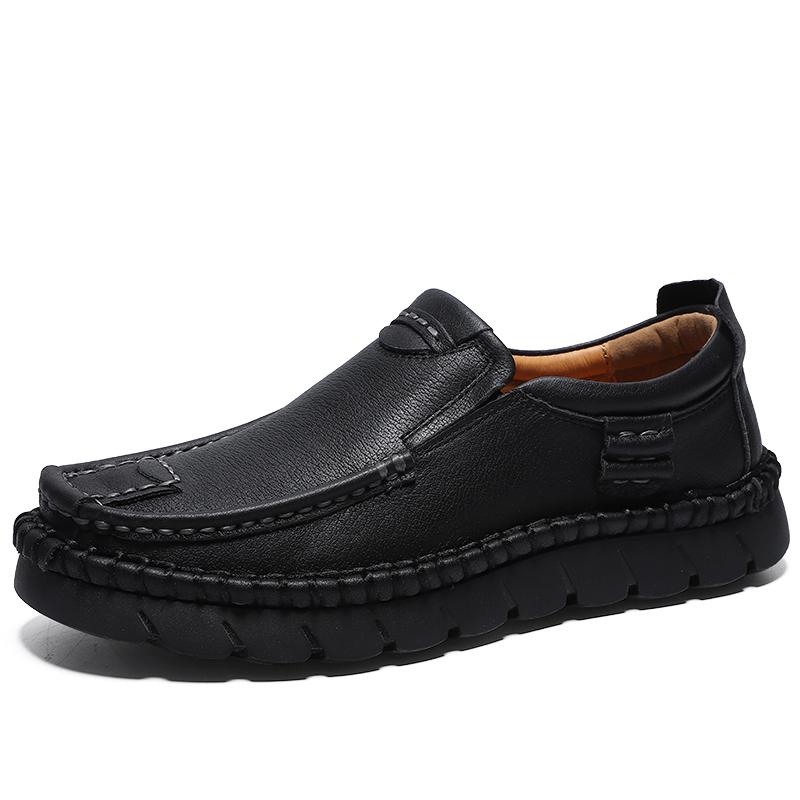 Fashion 2025 Genuine Leather Shoes for Men Original Handmade Leather Business Men's Sneakers Man Trend Daily Work Social Walking Shoes