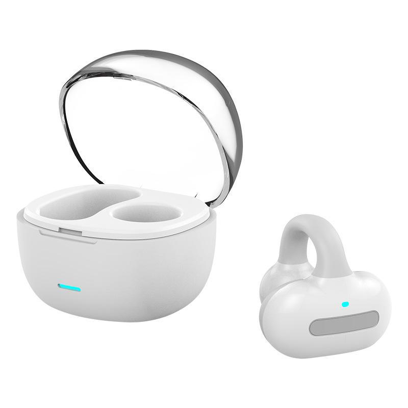 MS8 Bluetooth Bone Conduction Single-Ear Headset with Clip-On, Non-In-Ear, Hanging Ear Style, and TWS Technology.
