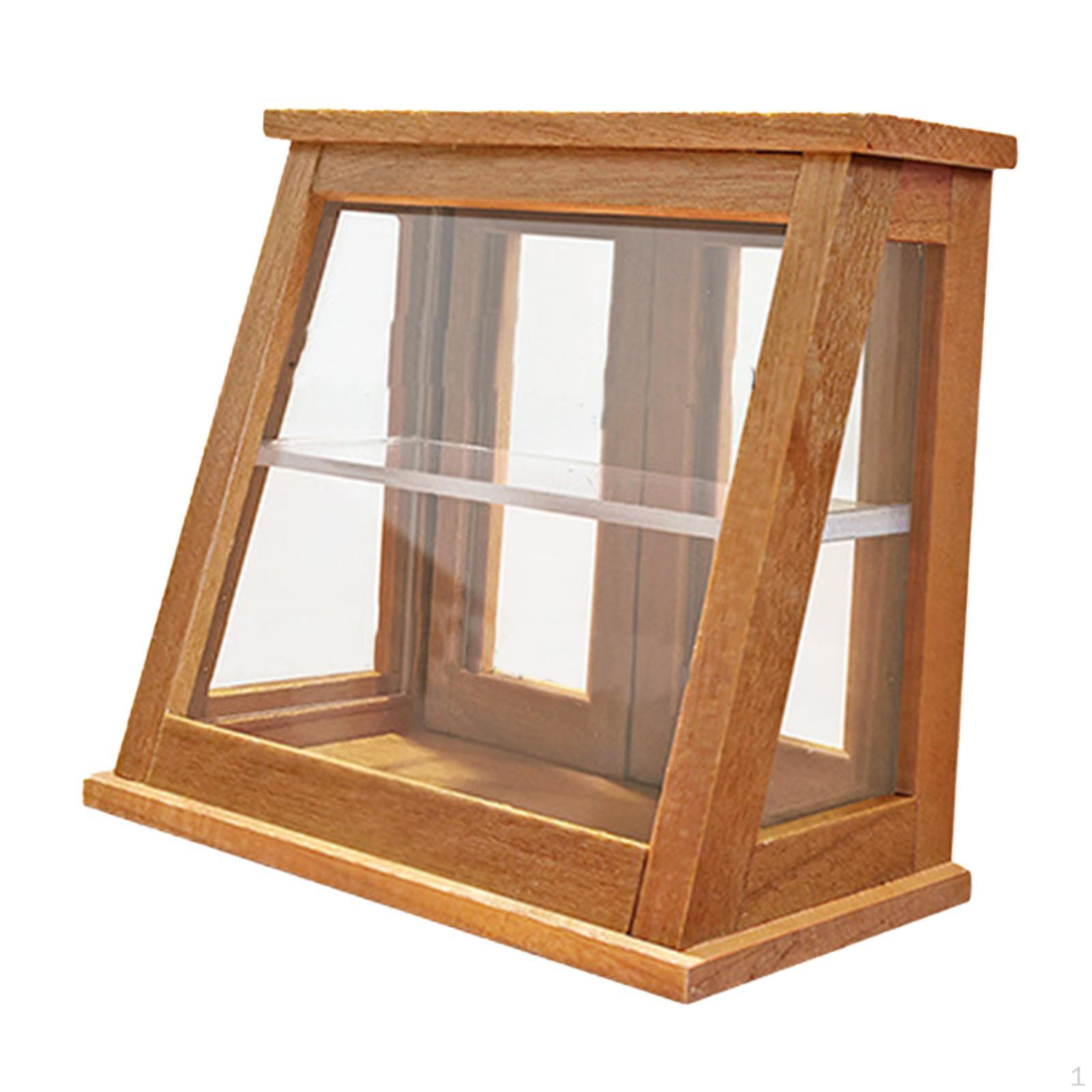 

Кукольный домик, пекарня, шкаф, мебель 1:12 Миниатюрных емкостей для еды Cherrywood Rear Door