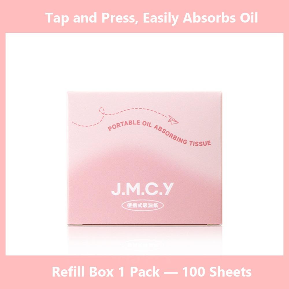 With Puff Oil Control Blotting Paper With Mirror Lightweight Face Shine Remover Compact 3-in-1 Blotting Paper for Summer Travel
