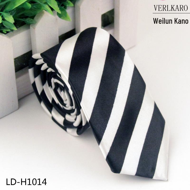 Multi-Color Student 5cm Narrow British Casual Polyester Silk Printed Tie