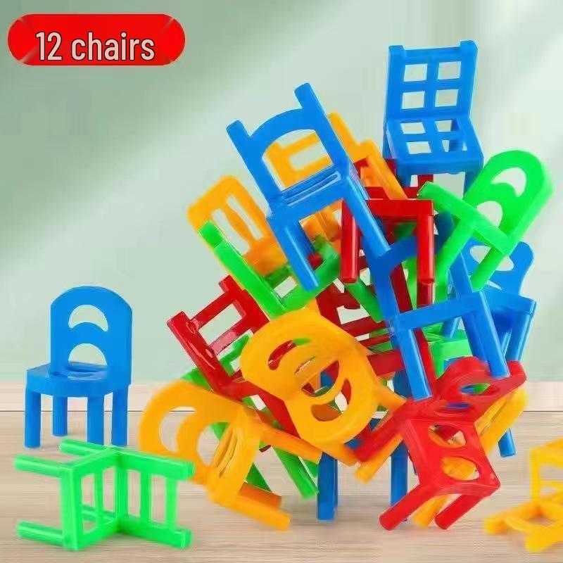Children s Educational Stacking Chairs: Interactive Parent-Child Game for Gatherings