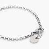 Bizmix Heart Pendant Surgical Steel Adjustable Length Chain Bracelet (C2201-Ac828_Bk)