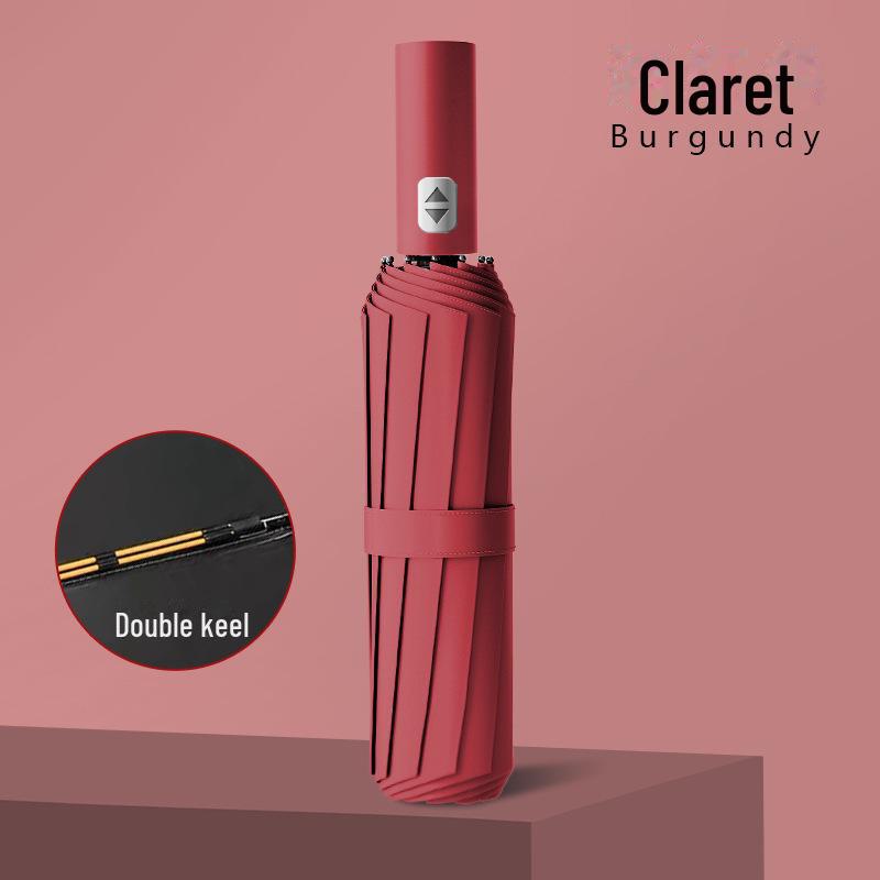 24-Bone Extra Large Fully Automatic Folding Umbrella for Sun and Rain Protection