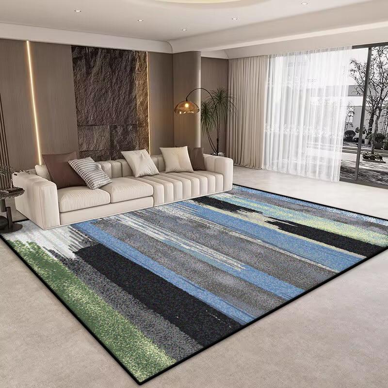 Abstrakter Teppich mit Druck Wohnzimmer Große Flächenteppiche Teppich Modernes Zuhause Wohnzimmer Dekoration Schlafzimmer Waschbarer Boden Lounge Teppich