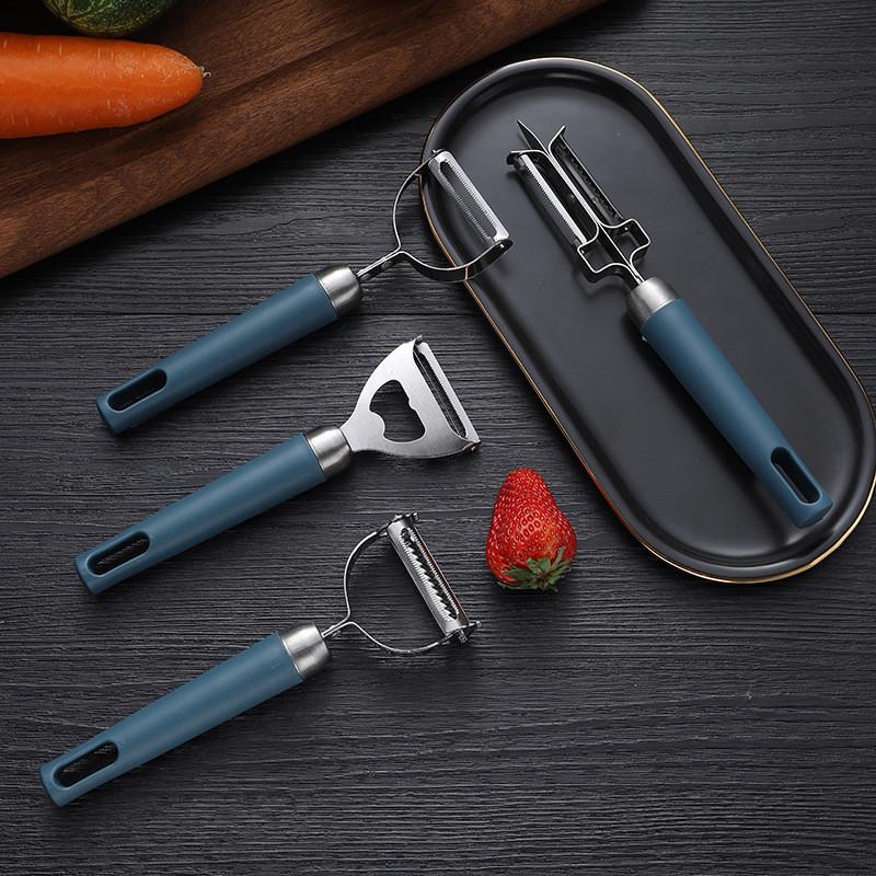 Stainless Steel Fruit Vegetable Peeler Multifunction Household Plastic Handle Potato Peeling Cutter Knife Kitchen Accessories