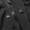 Winddichte Fleece-gefütterte Winterjacke für Herren mit Kapuze, warmes, atmungsaktives Sherpa-gefüttertes Sweatshirt mit Reißverschluss, bequeme Langarmjacken in Übergröße für Herren